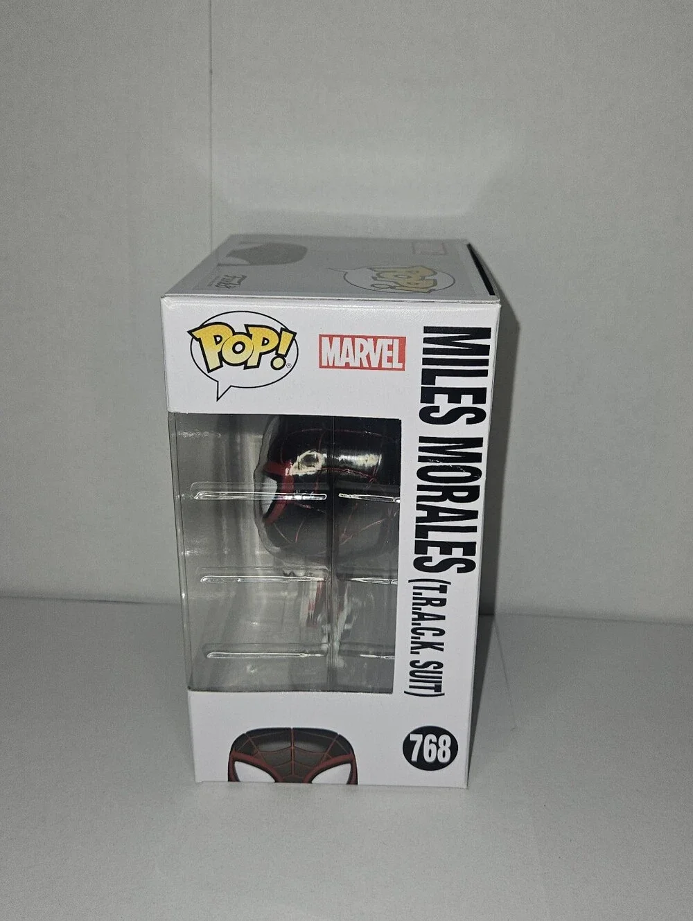 Funko Pop Marvel Spider Man Miles Morales T.R.A.C.K. Suit  768 with Protector